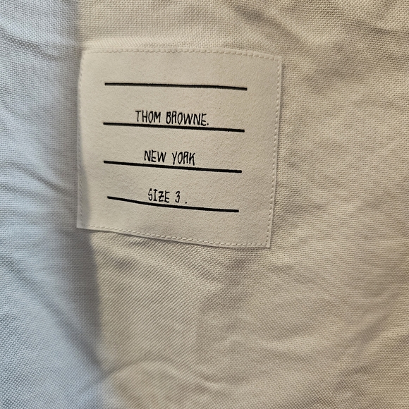 THOM BROWNE Funmix Oxford Oversized Shirt - Picture 5 of 8